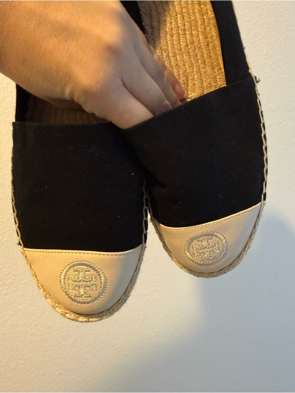 Tory Burch Size 10 Colorblock Flat Espadrilles - Picture 3 of 5